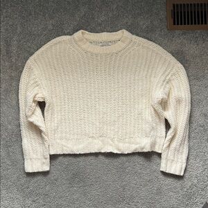 American Eagle Outfitters Cream Knit Turtleneck Sweater